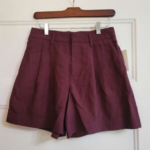 Maroon Women's Bermudas